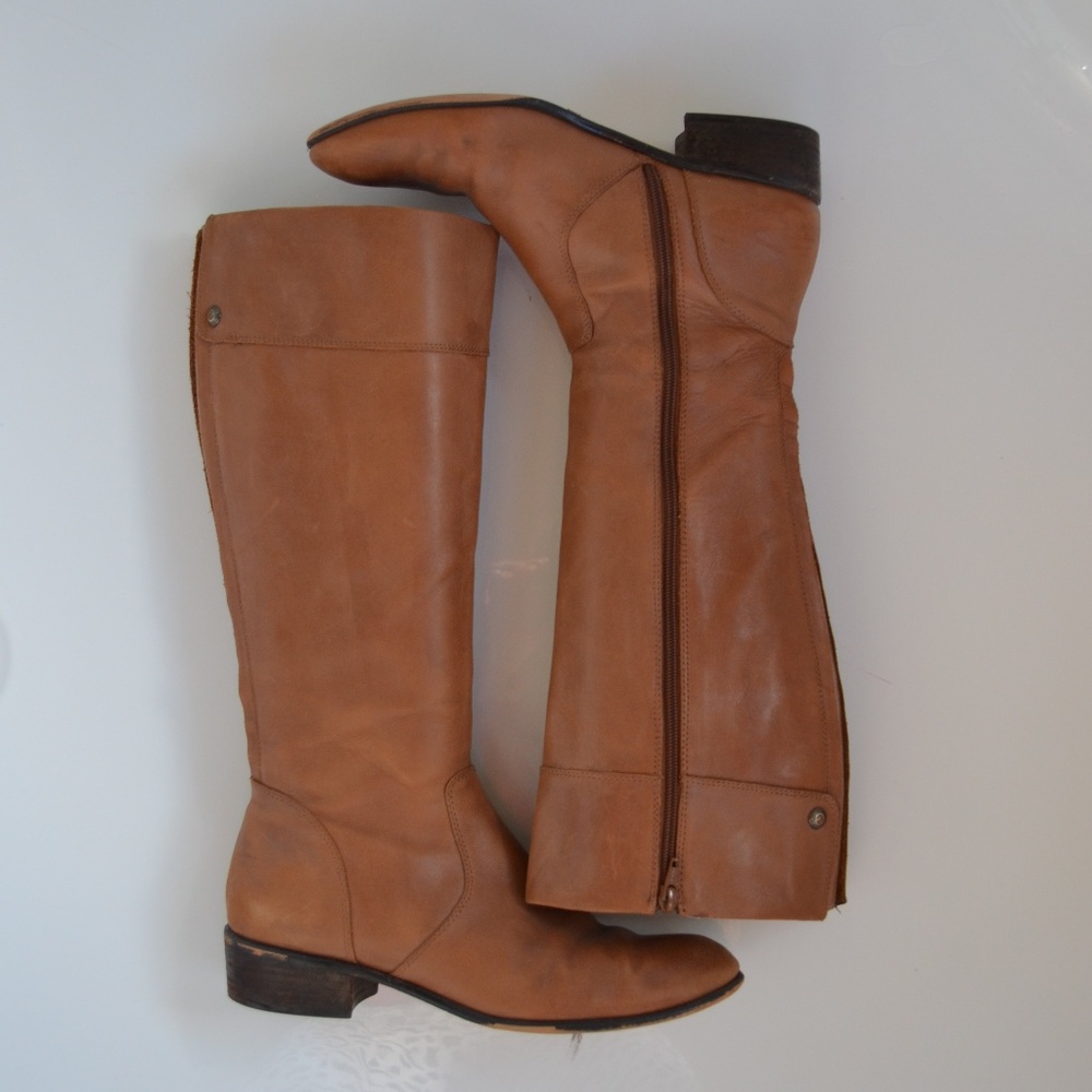 • LEATHER RIDING BOOTS • - Picture 2 of 7